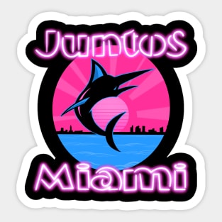 Juntos Miami Sticker